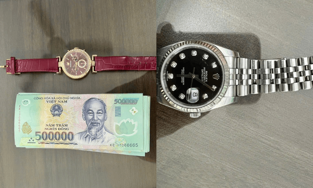 Ai là chủ nhân của 2 chiếc đồng hồ hàng hiệu Rolex, Swarovski cùng tập tiền 500.000 đồng liên hệ ngay số điện thoại 0986.616.161
