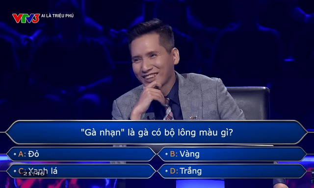 Gà nhạn có lông màu gì? Câu hỏi tại Ai Là Triệu Phú khiến người chơi suýt đánh rơi 14 triệu đồng