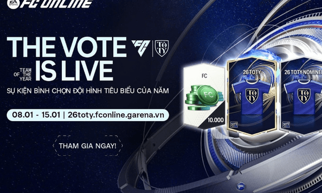 FC Online: Danh sách đề cử cho đội hình 26 Team Of The Year chính thức lộ diện