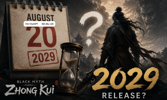Game thủ dự đoán thời gian ra mắt Black Myth: Zhong Kui, đưa ra dẫn chứng rất thuyết phục, không ít người sẽ phải thất vọng
