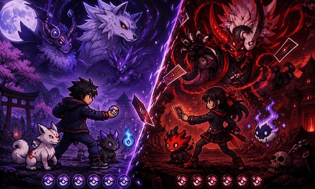 Xuất hiện tựa game mới lại gây sốt trên Steam, là sự kết hợp giữa Yu-Gi-Oh! và Pokémon