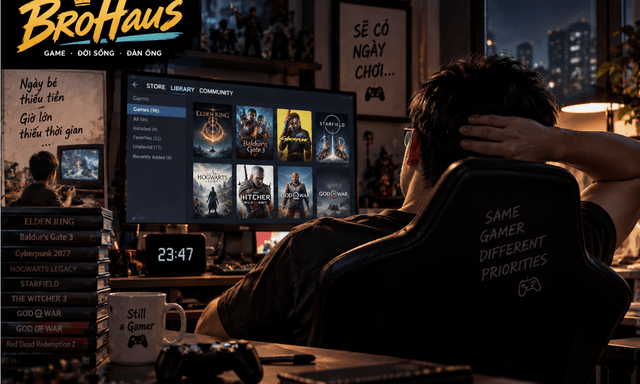 Game thủ 40 tuổi sở hữu gần 100 game nhưng chẳng có thời gian chơi, lời tâm sự khiến vô số đàn ông đồng cảm