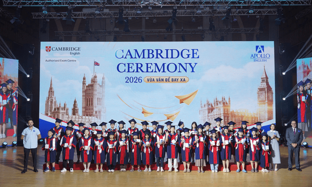 Apollo English ghi dấu 10 năm liên tiếp có 90% học sinh đạt điểm tuyệt đối Cambridge
