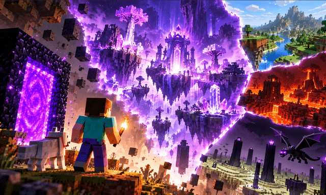 Sau hơn 14 năm, Minecraft bất ngờ bổ sung chiều không gian hoàn toàn mới, cộng đồng game thủ lập tức phát sốt