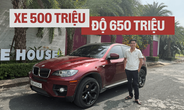 Mua BMW X6 cũ chỉ 500 triệu, chi tới 650 triệu nâng cấp, chủ xe tiết lộ lý do sẵn sàng chịu chơi: 'Đã có Audi A7 nhưng lái không sướng bằng'