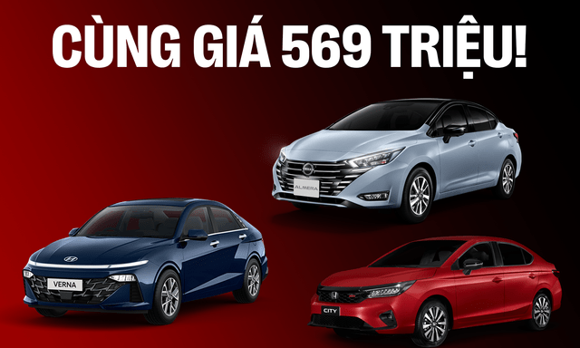 Cùng 569 triệu, mua bản 'full' của Nissan Almera, Honda City hay Hyundai Accent: Chọn Hàn hay Nhật, xe nhập hay lắp ráp?