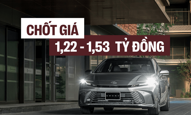 Toyota Camry 2024 chốt giá từ 1,22-1,53 tỷ đồng tại Việt Nam, khách mua 3 màu này sẽ phải trả thêm 12 triệu đồng