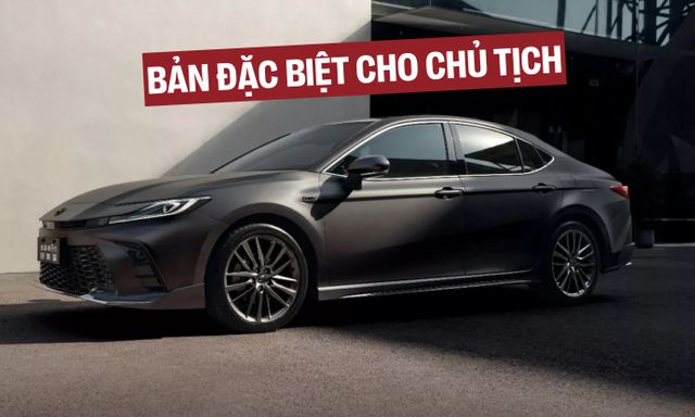 Toyota Camry thêm phiên bản đặc biệt: Nội thất toàn da thật và nhung, nút 'boss' cho sếp ngồi thoải mái, mạnh 194 mã lực