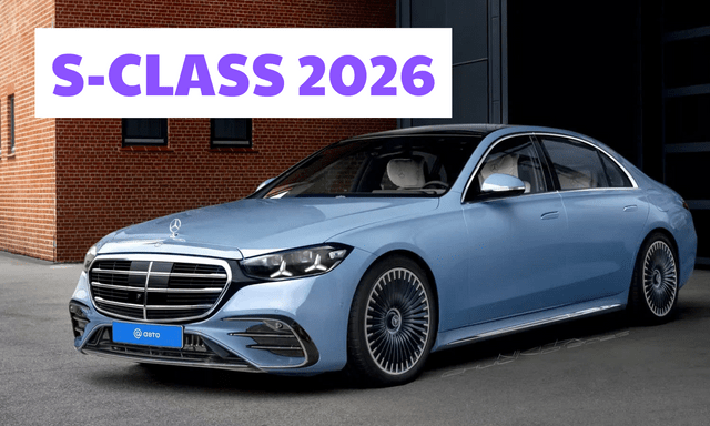 Ảnh phác thảo Mercedes-Benz S-Class 2026: Đèn chiếu sáng hình sao, sẽ có màn hình lớn giống EQS