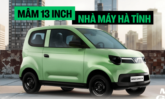 VinFast Minio Green lộ thêm thông tin: Mâm xe 13 inch, có chi tiết cho thấy nơi sản xuất