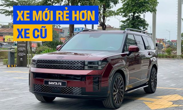 Ngược đời xe cũ đắt hơn xe mới: Đại lý xả kho giảm giá 200 triệu, Hyundai Santa Fe ‘lướt’ bị dồn vào thế khó, bản Prestige chạy 9.000 km đắt hơn bản Calligraphy Turbo ‘đập hộp’