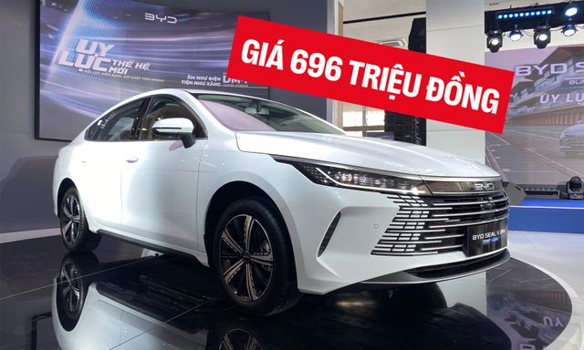 BYD Seal 5 ra mắt Việt Nam: Giá 696 triệu đồng, cùng cỡ Civic, máy hybrid cắm sạc tiêu thụ 3,8 lít/100km