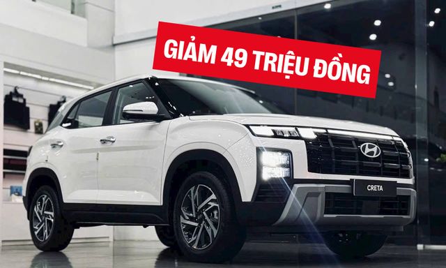 Hyundai Creta giảm giá tới 49 triệu tại đại lý, giá thực tế rẻ ngang SUV hạng A 