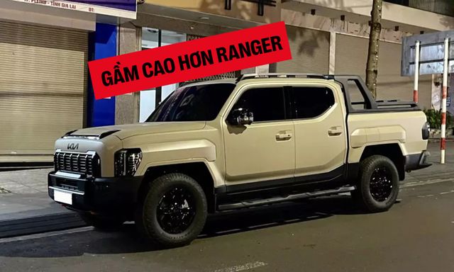 Cận cảnh Kia Tasman 2025 đầu tiên tại Việt Nam: Bản X-Pro chuyên off-road, gầm 252mm cao hơn cả Ranger, khách chờ xe chính hãng có thể tham khảo