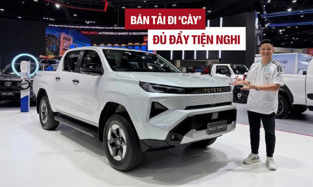 Cận cảnh Toyota Hilux điện tại BIMS 2026: Không còn 'nghèo' trang bị, màn hình như xe sang, sẵn sàng đấu sòng phẳng với Ranger về công nghệ
