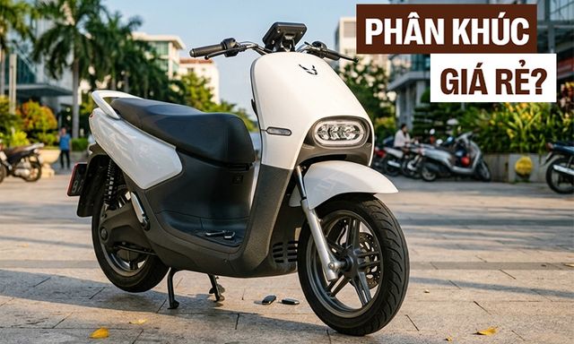 Lộ thiết kế xe máy điện VinFast mới lạ: Dáng thể thao hiện đại, ghi đông trần, động cơ gắn liền bánh