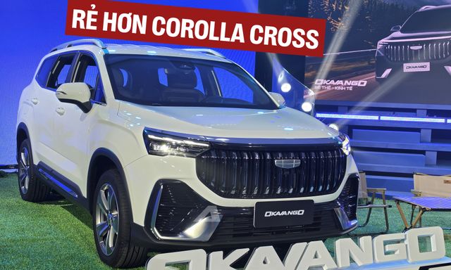 Geely Okavango chốt giá từ 739 triệu tại Việt Nam: Màn hình 14,6inch, rộng hơn Santa Fe nhưng rẻ hơn Corolla Cross