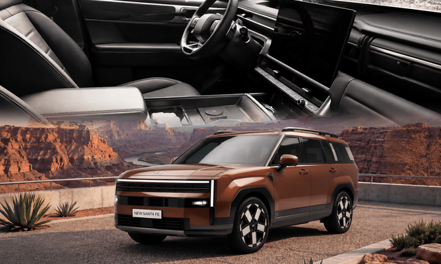 Hyundai Santa Fe 2027 lộ nội thất không ngụy trang, sắp bỏ hộp số DCT và thay đổi toàn diện thiết kế
