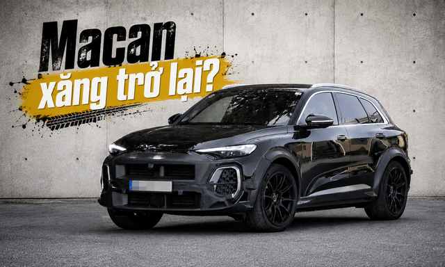 Porsche Macan chạy thử với động cơ xăng, nhưng nguyên mẫu lại mang dáng Audi Q5