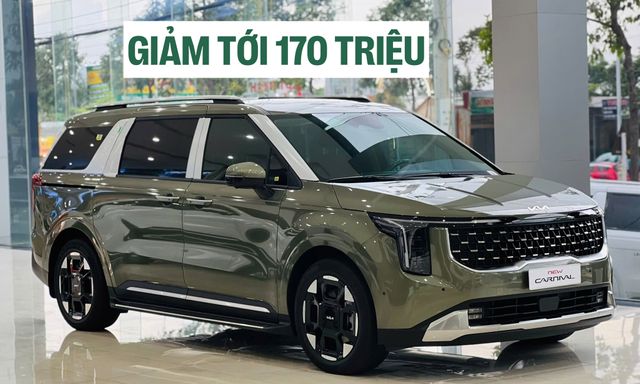 Kia Carnival giảm giá tới 170 triệu tại đại lý, mua mới rẻ như mua cũ