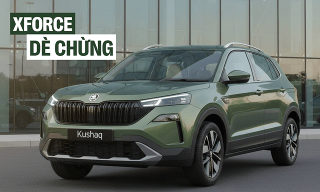 Skoda Kushaq 2026 lần đầu lộ ảnh không che: Mặt trước long lanh với ca lăng phát sáng, mâm mới, dễ sớm về Việt Nam cạnh tranh Xforce, Yaris Cross