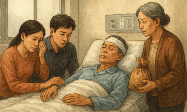 Đi xe khách hơn 200km thăm thông gia ốm, 1 túi quà khiến cả gia đình con dâu nghẹn ngào