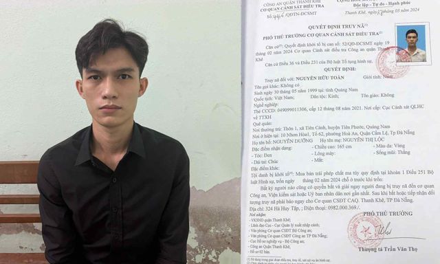Bắt Nguyễn Hữu Toàn sinh năm 1999