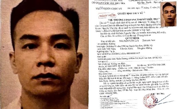 Truy nã Nguyễn Văn Lũy sinh năm 1988