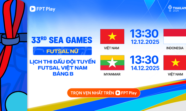 Futsal Việt Nam chạm trán Myanmar