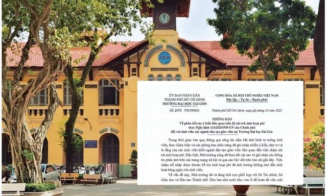 1.000 sinh viên bị nợ hàng chục tỷ đồng tiền sinh hoạt phí: Đại học Sài Gòn lên tiếng, 