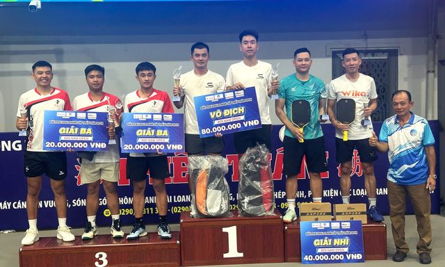 Đắc Tiến, Quốc Khánh lên ngôi vô địch Giải Pickleball Cà Mau 2025