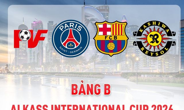 Đội bóng Việt Nam cùng bảng với PSG, Barcelona ở giải đấu quốc tế danh tiếng