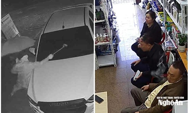 Vụ người lạ mặc áo mưa, che ô kín mặt đập phá ô tô: Người thân sang nhà chủ xe xin một điều