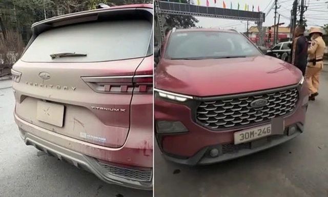 Để biển số xe ô tô bị che khuất vì dính bụi bẩn, bị phạt 23 triệu đồng: Tài xế nói gì?