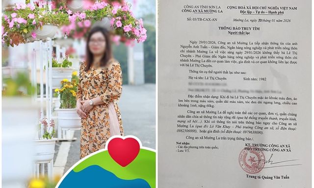 Xôn xao thông báo tìm nữ phó giám đốc ngân hàng mất liên lạc 2 ngày qua