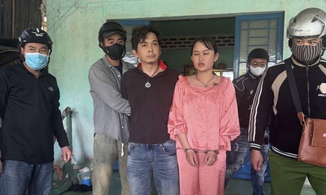 Bắt vợ chồng Trần Dương Hoàng 35 tuổi và Phan Thu Hiền 27 tuổi
