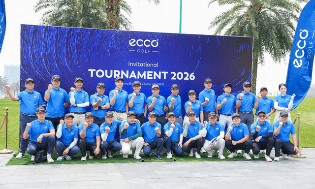 Diễn viên Bình An, tuyển thủ Chúc An dự giải ECCO Golf Tournament 2026
