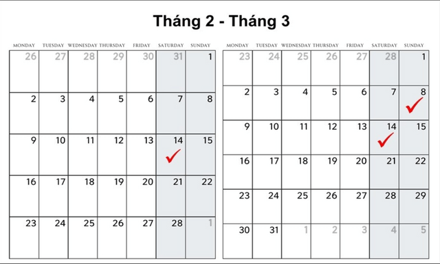 Lịch tháng 2 và tháng 3 năm nay giống nhau đến khó tin: Chuyên gia lý giải điều gì đang xảy ra