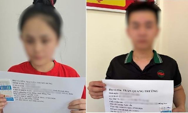 Khám xét, bắt giữ Nguyễn Thị Mỹ Dung và 4 người đàn ông