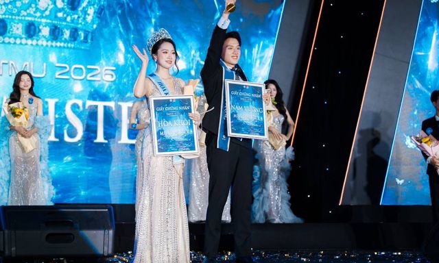 Sinh viên Khoa Khách sạn Du lịch đăng quang Nam vương Miss & Mister TMU 2026