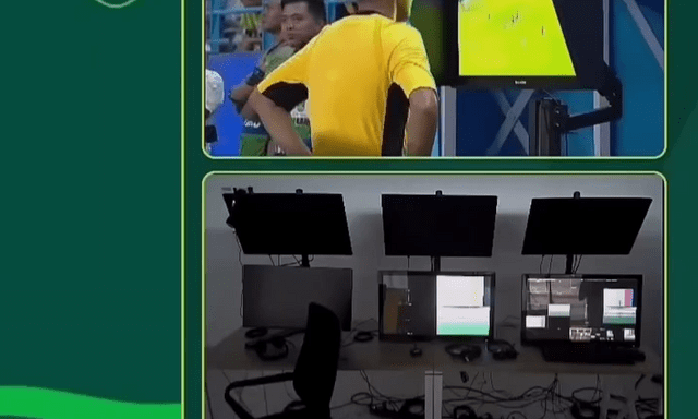 Scandal bóng đá: Trọng tài nói chuyện với phòng VAR trống trơn rồi rút thẻ đỏ