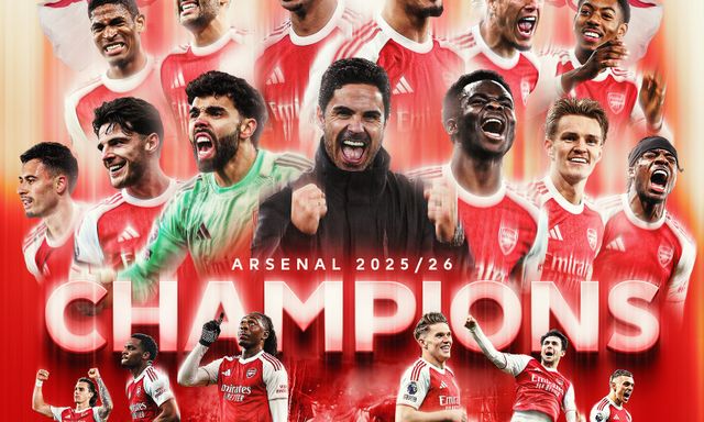 Man City gục ngã, Arsenal chính thức vô địch Ngoại hạng Anh sau 22 năm chờ đợi