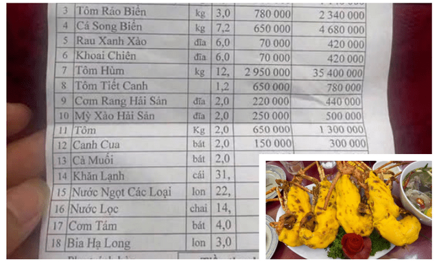 Hóa đơn bữa ăn hơn 50 triệu đồng ở Quảng Ninh gây sốc: Chủ nhà hàng lên tiếng về 12 con tôm hùm