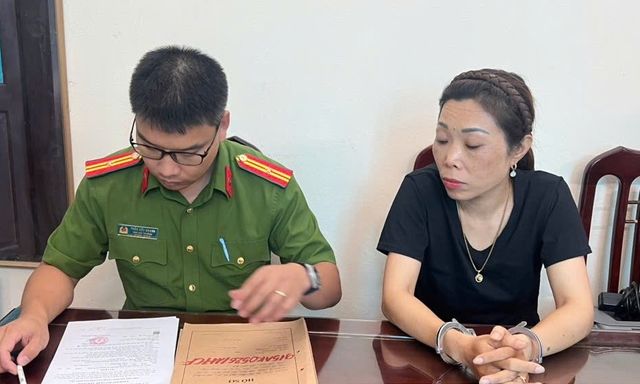 Thi hành lệnh bắt tạm giam Trần Thị Oanh SN 1977