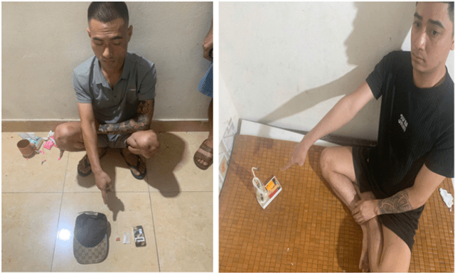 Cảnh sát đột kích phòng trọ lúc 21 giờ 20 phút, bắt Lò Thị Uyên SN 2001