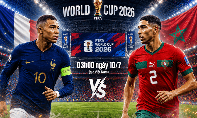 Lịch thi đấu World Cup hôm nay 9/7: Pháp gặp đội top 6 thế giới