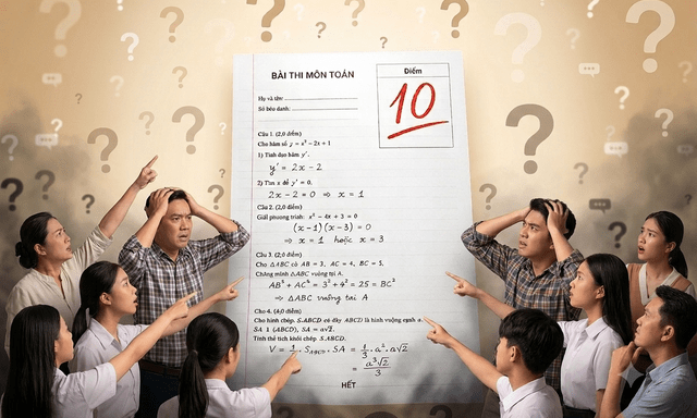 Dải điểm 10 Toán bất thường, nghi vấn “đặc quyền” và cái giá của niềm tin giáo dục