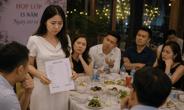 Đứng ra tổ chức họp lớp sau 15 năm, ứng trước gần 30 triệu rồi bị bạn bè mắng 