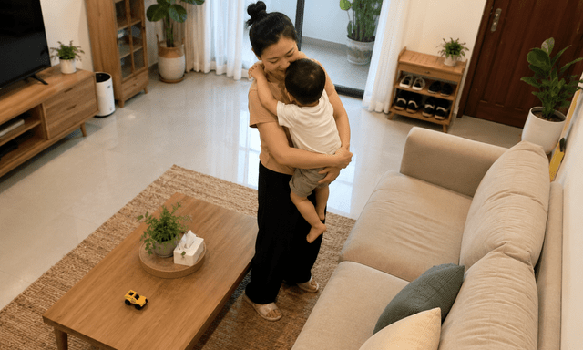 Cho bảo mẫu nghỉ việc sau gần 6 năm, vợ chồng sững sờ khi thấy hành động của con trai qua camera
