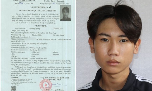 Quyết định truy nã Bùi Huy Phong - Phong Bụi SN 2004